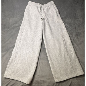Lululemon Scuba Mid Rise Wide Leg Pants Womens Heather Gray Sweatpants Size M